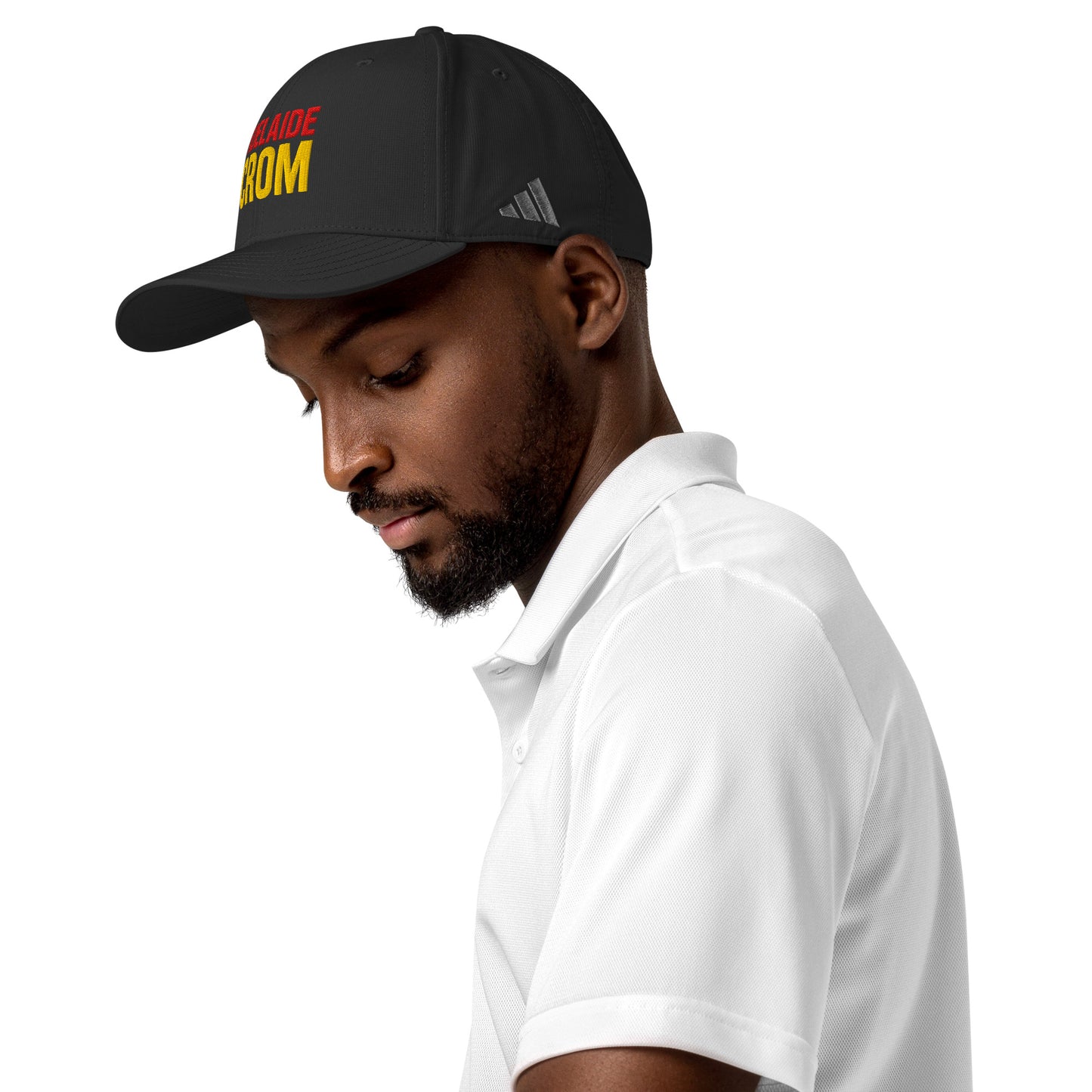 Black Man in Adelaide Crom Adidas Hat