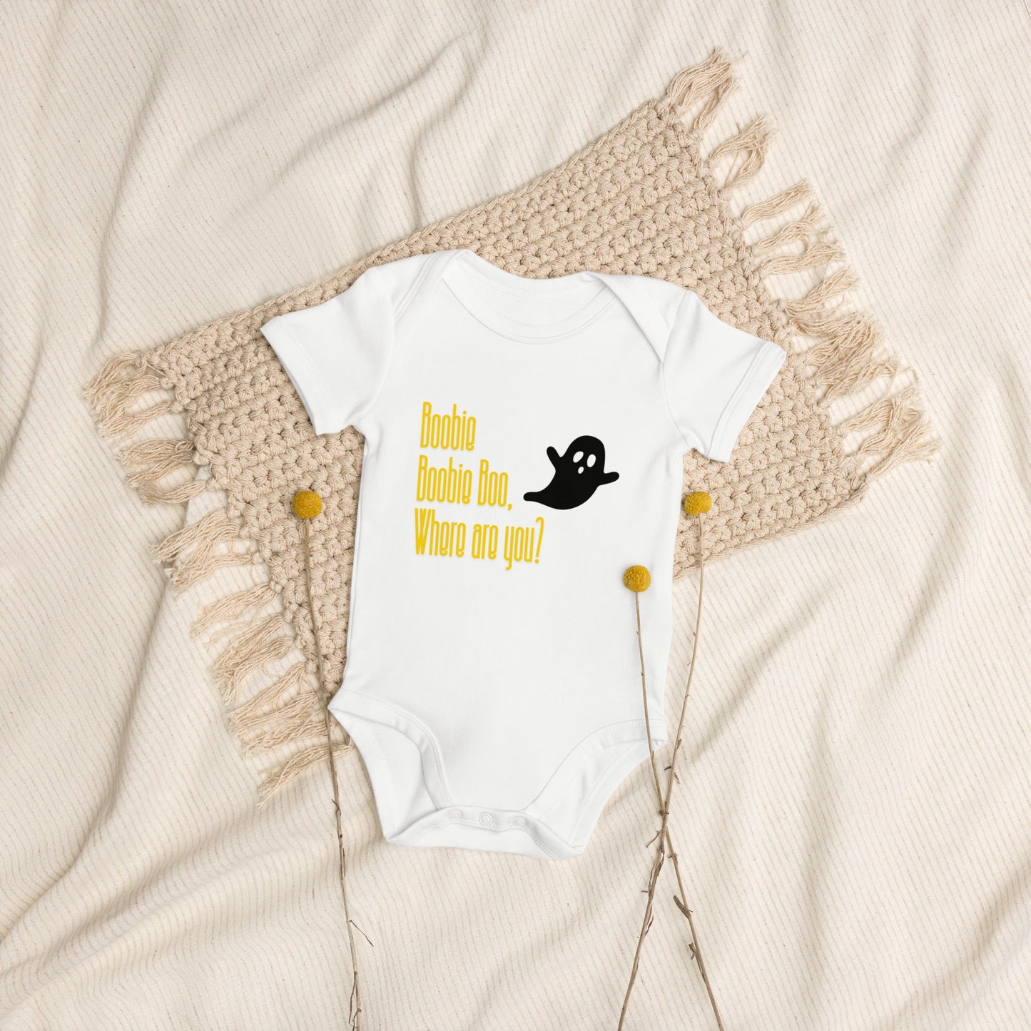 Boobie Boobie Boo, where are you? organic-cotton-baby-onesie-white