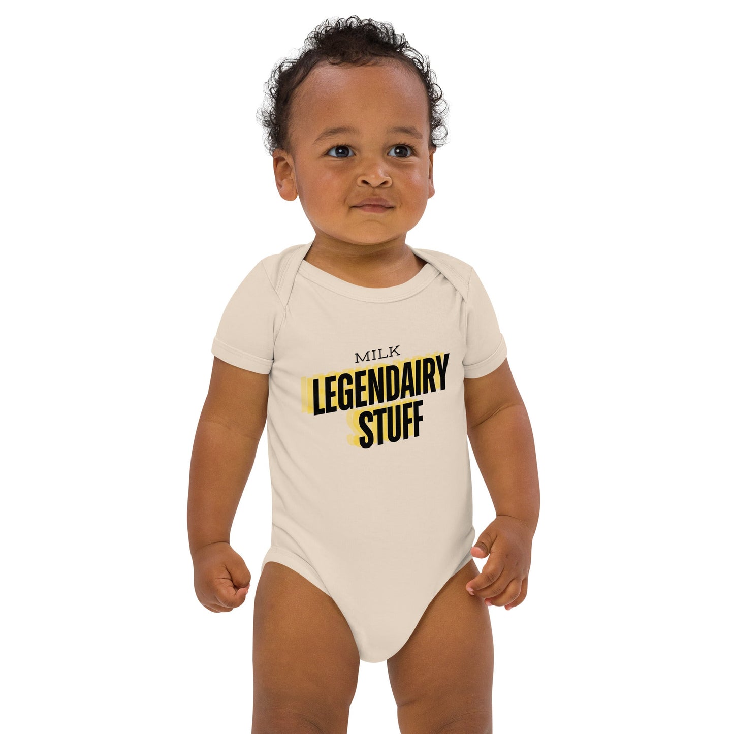 Milk Legendary Stuff organic-cotton-baby-onesie-beige