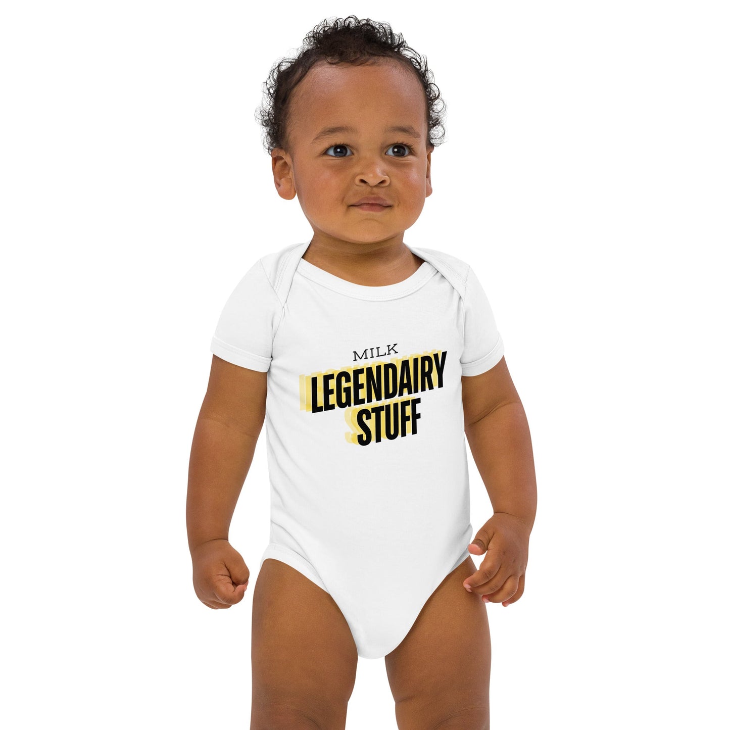Milk Legendary Stuff organic-cotton-baby-onesie-onesies -front profile