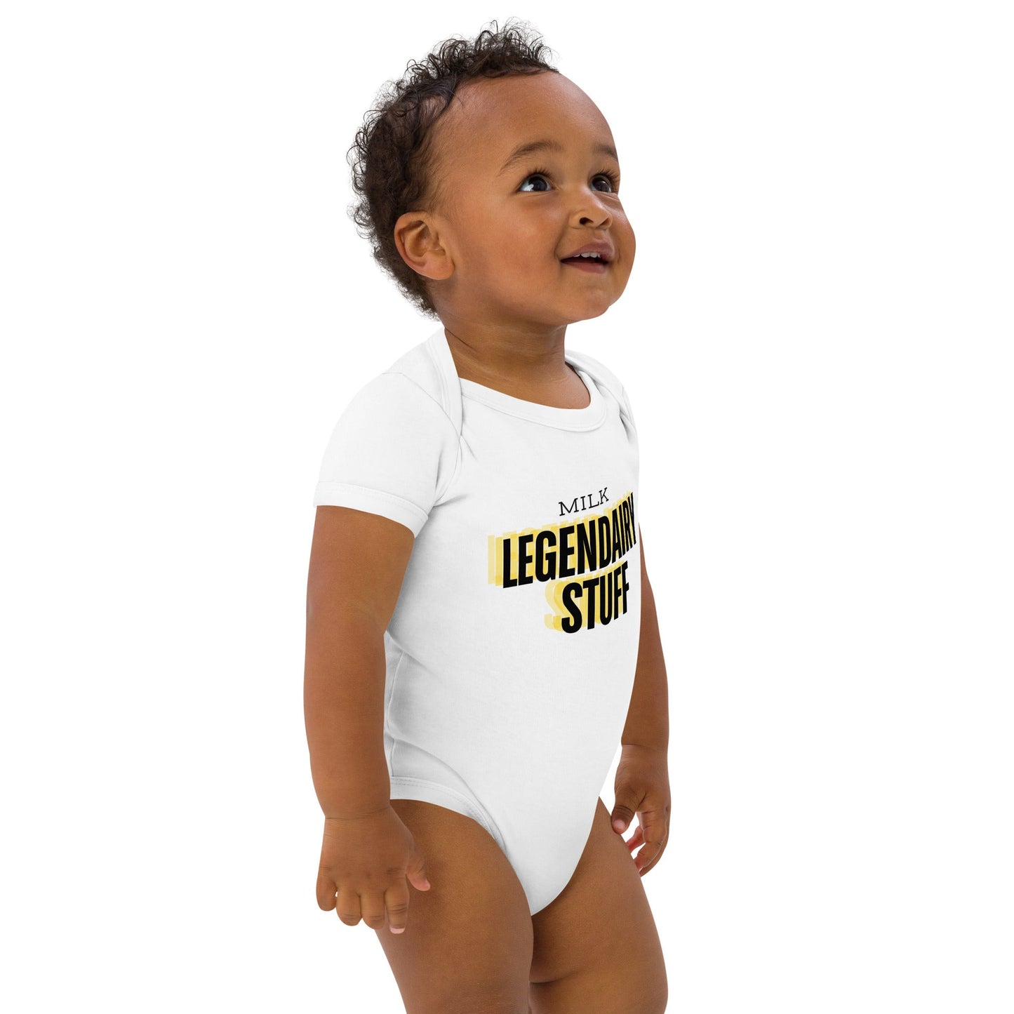 Milk Legendary Stuff organic-cotton-baby-onesie-onesies -side profile