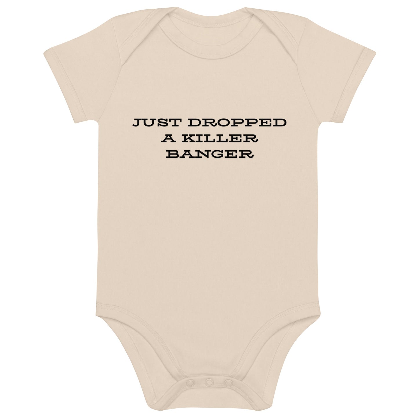 Organic cotton baby onesie - Organic Natural / 3-6m - Onesies