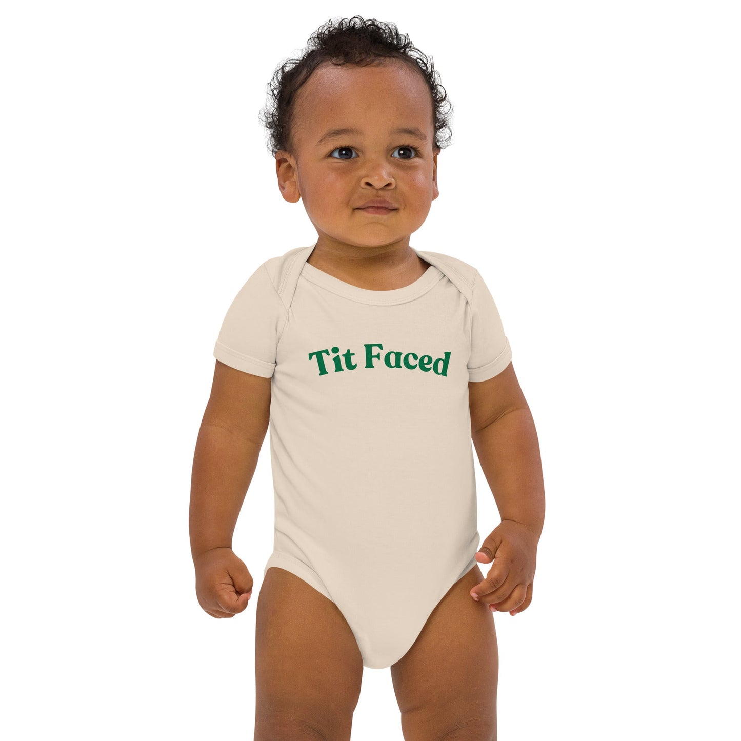 Organic cotton baby onesie - Organic Natural / 3-6m - Onesies