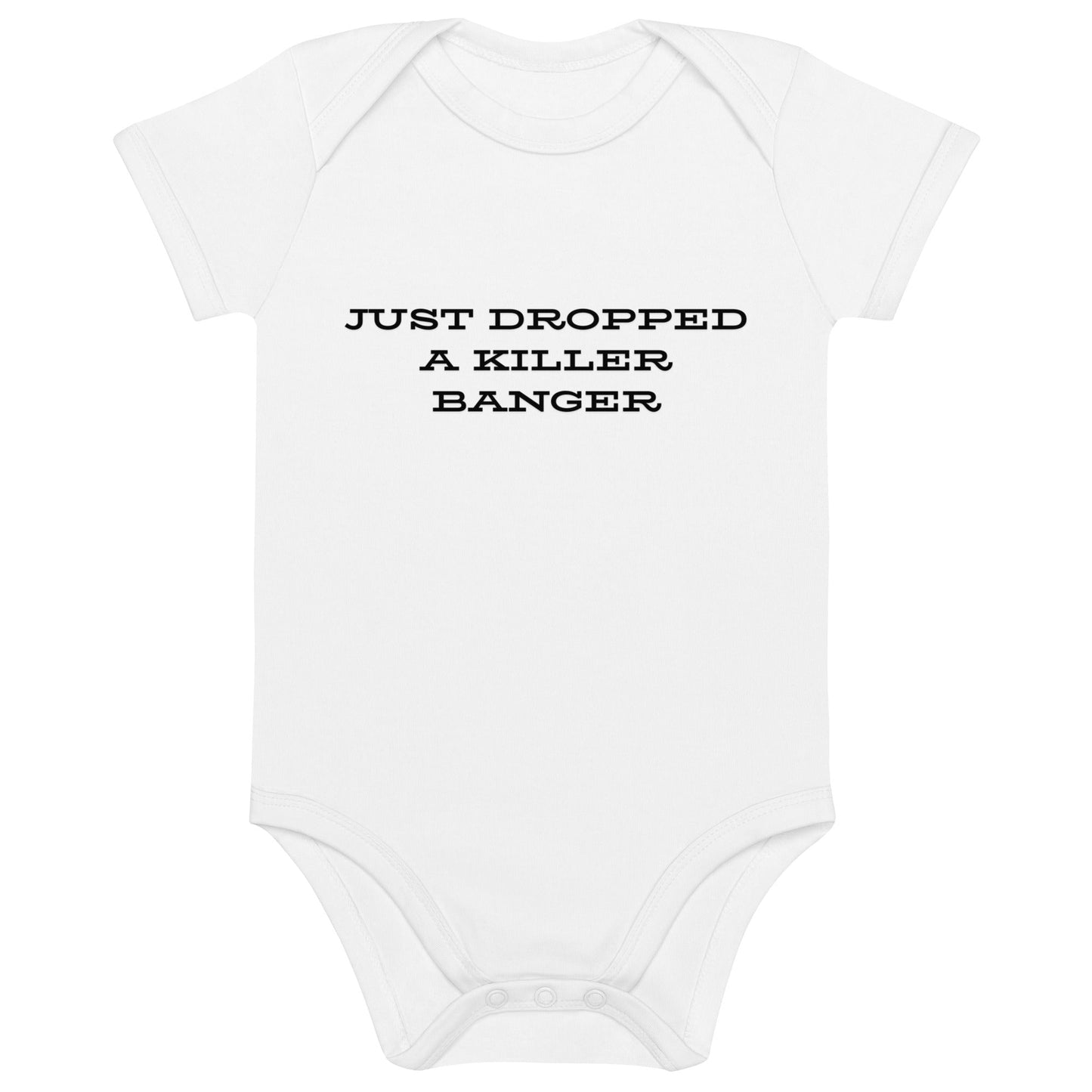Organic cotton baby onesie - White / 3-6m - Onesies