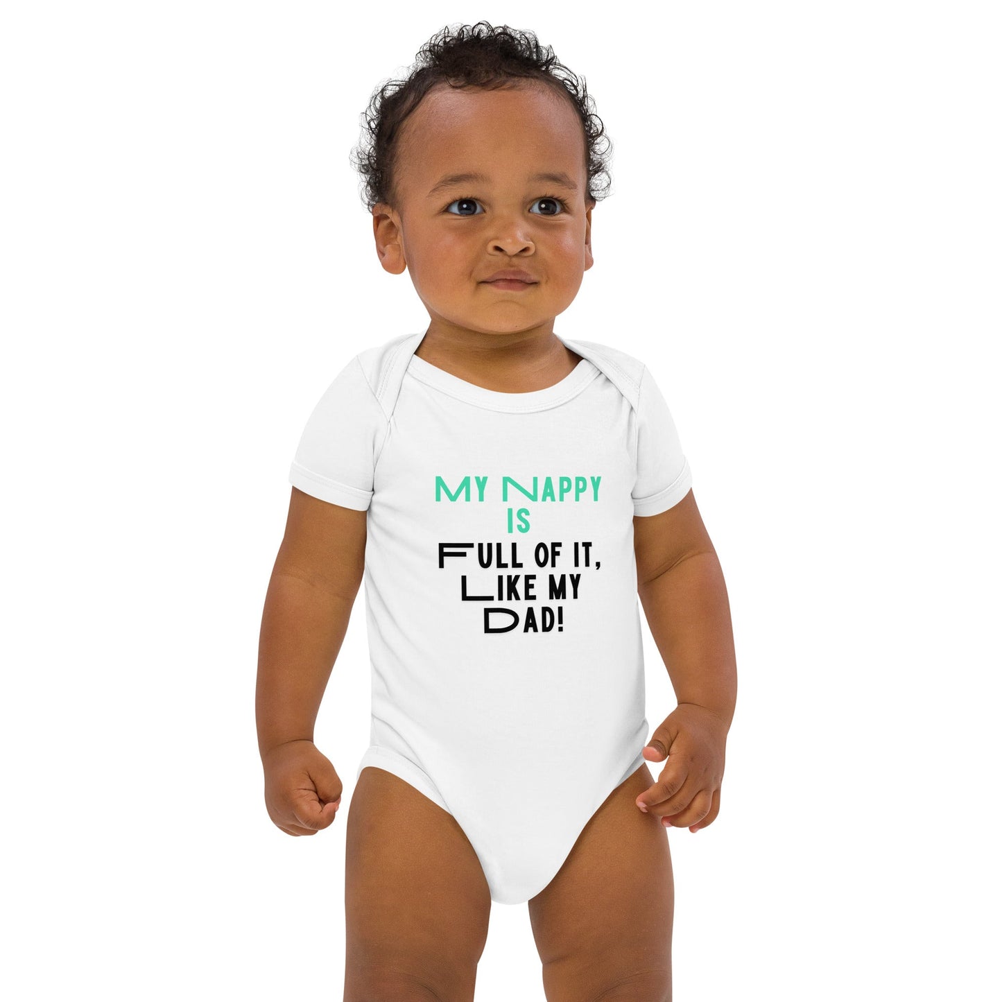 Organic cotton baby onesie - White / 3-6m - Onesies