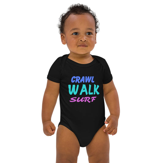 100% Organic cotton baby bodysuit - Black / 3-6m - Onesies