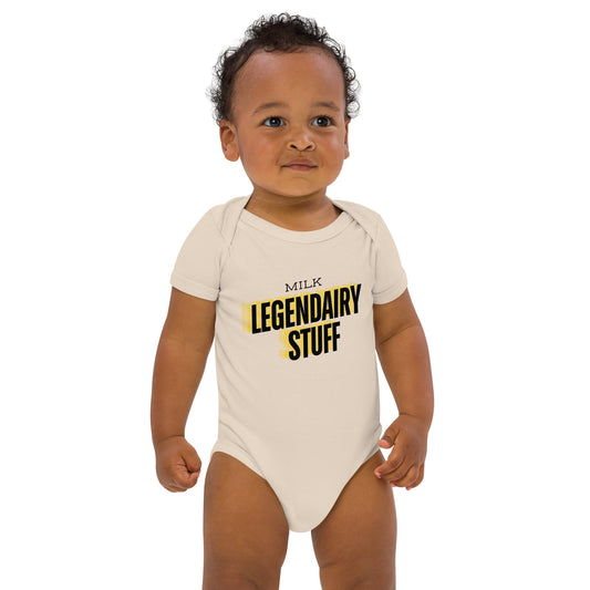 Milk Legendary Stuff organic-cotton-baby-onesie-beige 