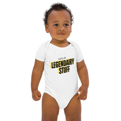 Milk Legendary Stuff organic-cotton-baby-onesie-onesies -front profile