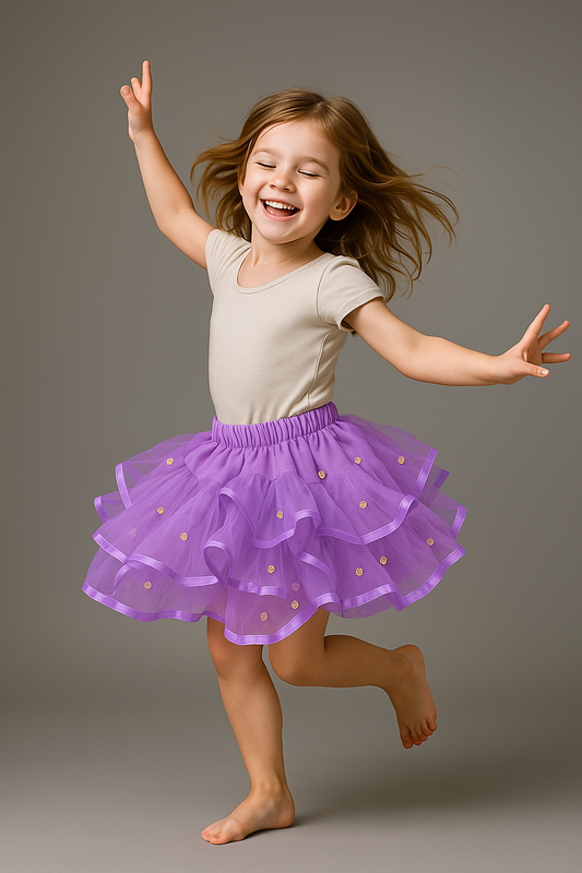 Frilly Lilac Tulle Tutu Skirt
