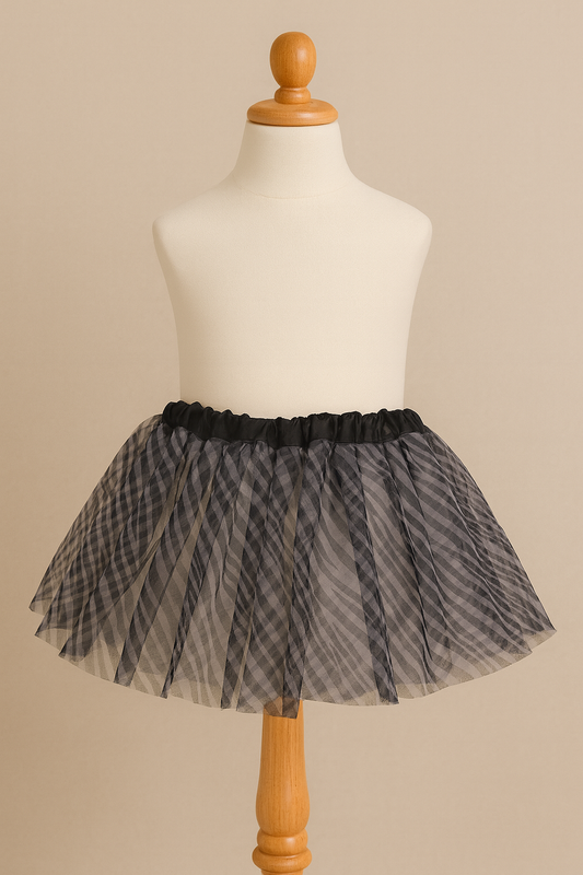 Tutu Skirt zebra print on a mannequin