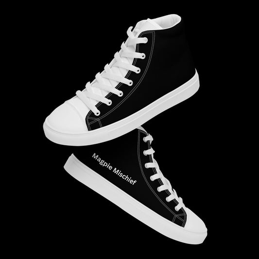 Magpie Mischief men’s high top canvas kicks. - Whatsedz - Shoes