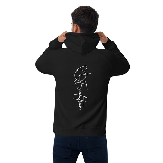 OR-Evolution’s Original Organic and Recycled Polyester Hoodie. - Black / XS
