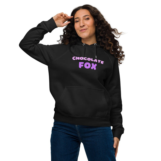 Organic Cotton and Recycled Polyester Chocolate Fox Hoodie - XS