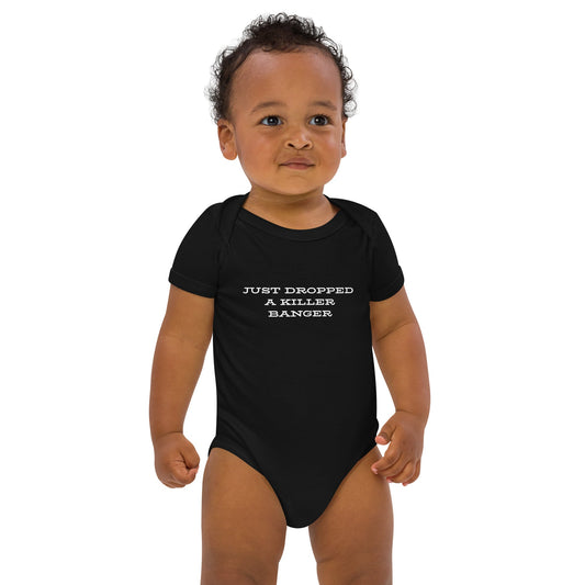 Organic cotton baby onesie - 3-6m