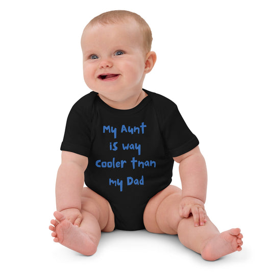 Organic cotton baby onesie - Black / 3-6m - Onesies