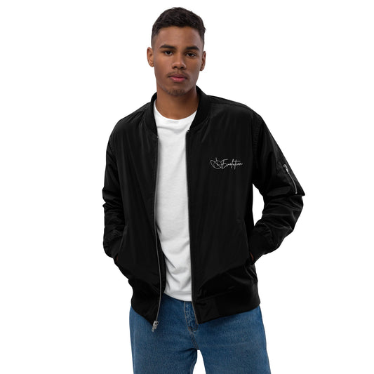 Premium recycled bomber jacket - Black / XS